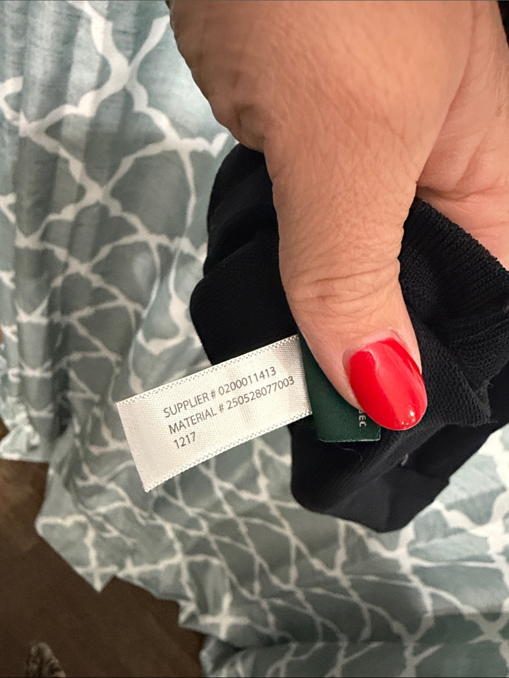 Lauren Ralph Lauren Black Long-Sleeve Dress with White Collar and Cuffs - Picture 7 of 12